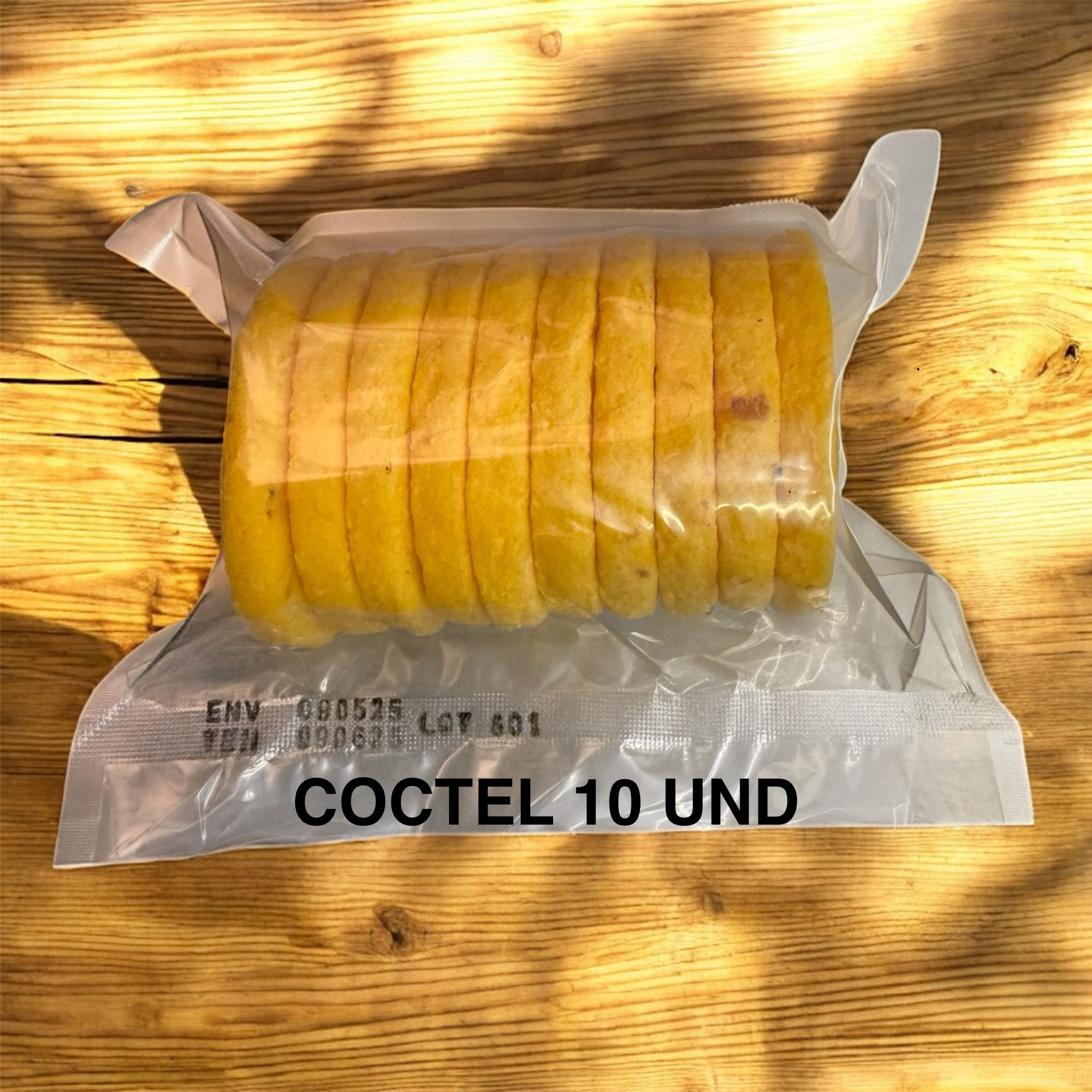 Arepa maíz amarillo cóctel 